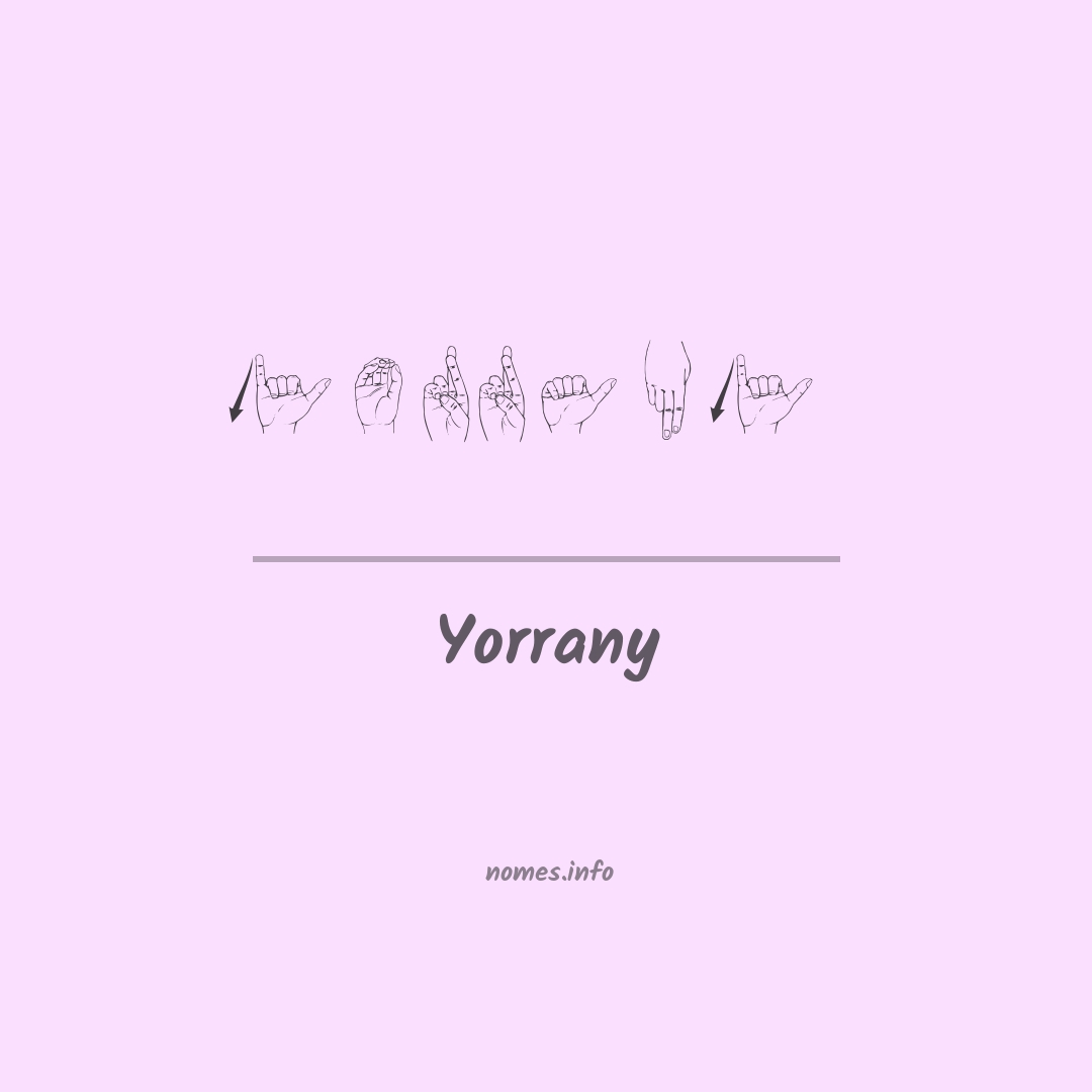 Yorrany em Libras