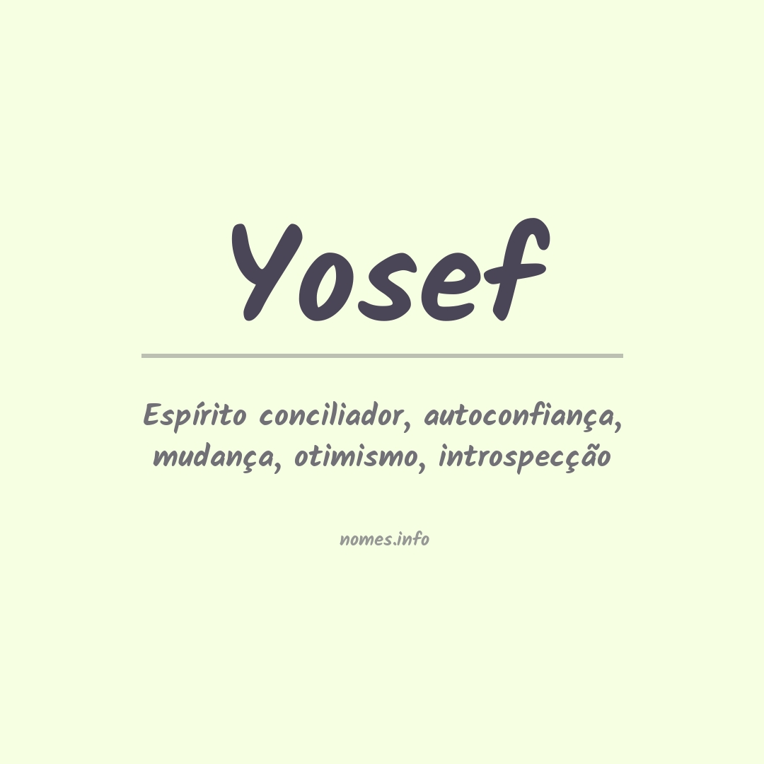 Significado do nome Yosef