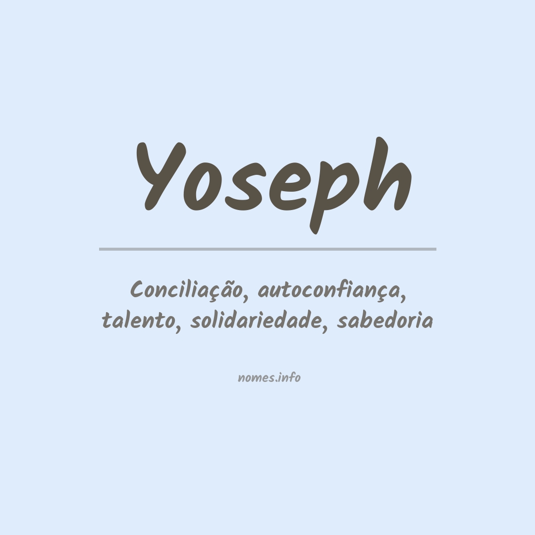 Significado do nome Yoseph