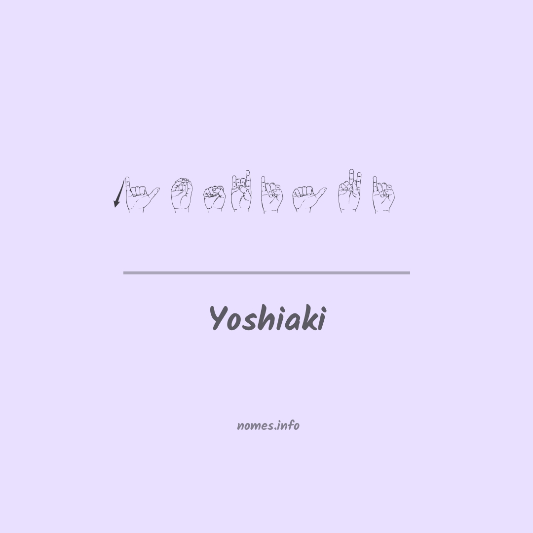 Yoshiaki em Libras