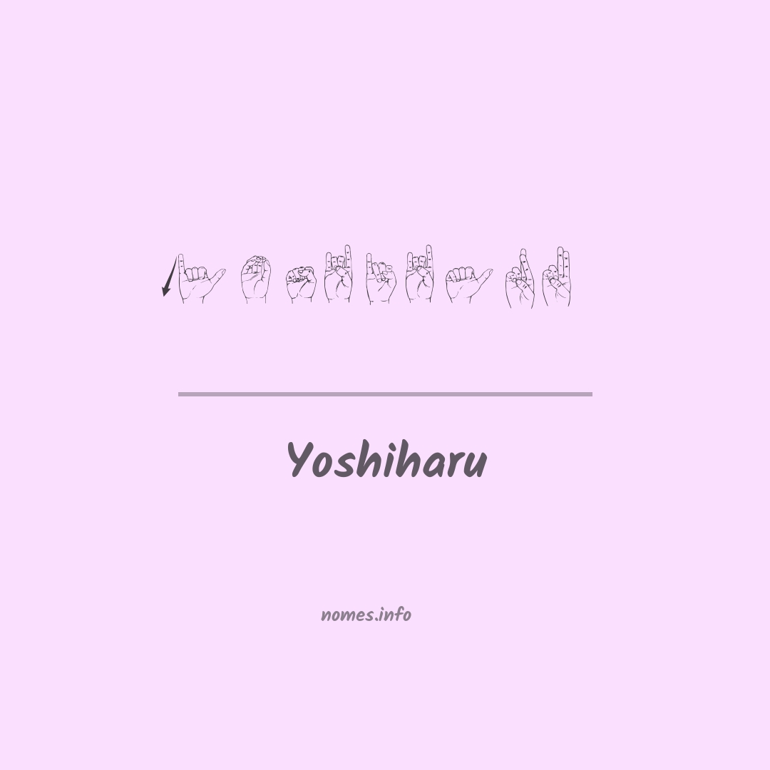 Yoshiharu em Libras