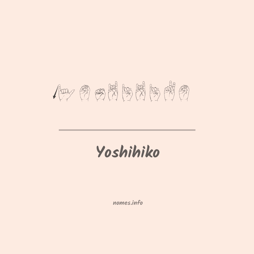 Yoshihiko em Libras