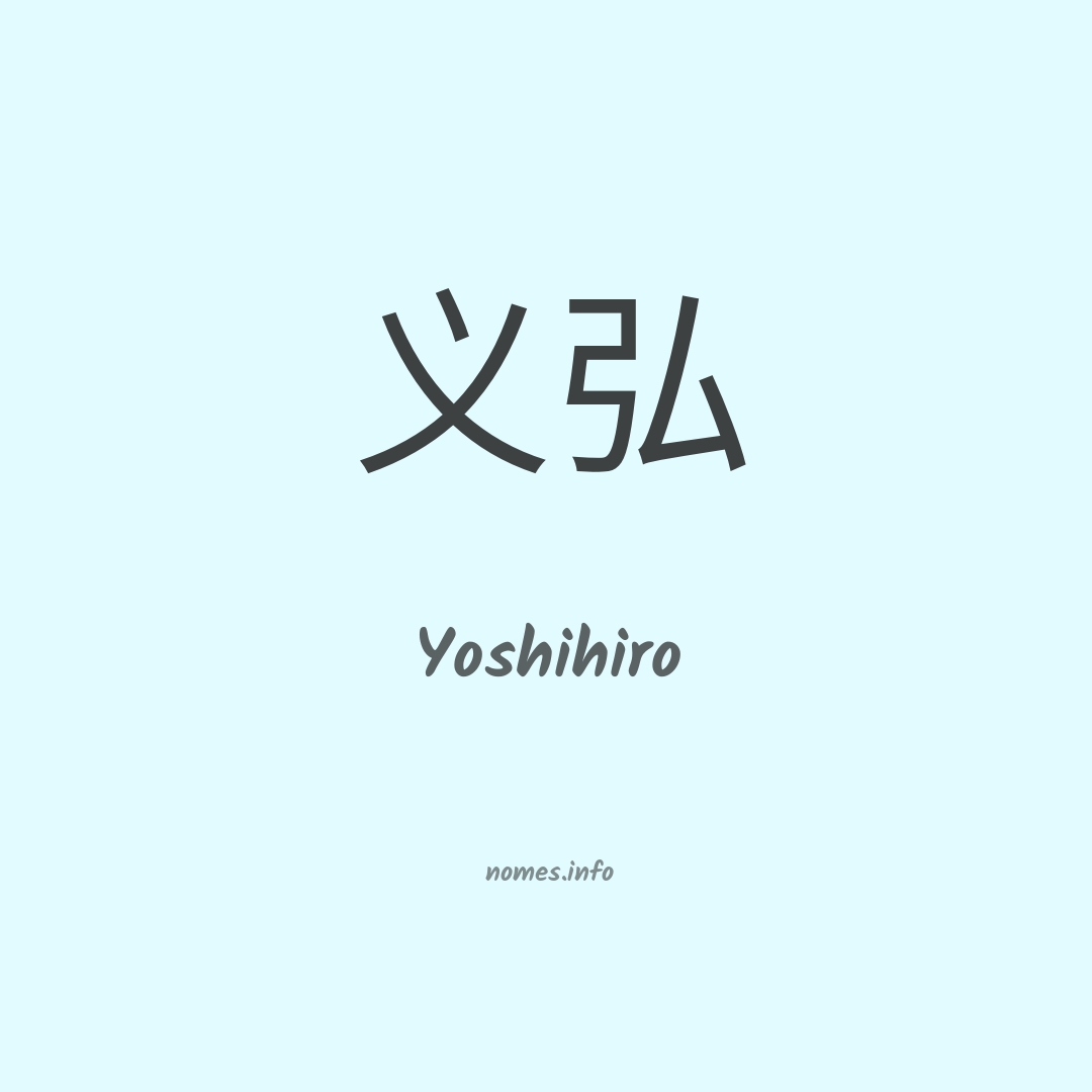 Yoshihiro em chinês