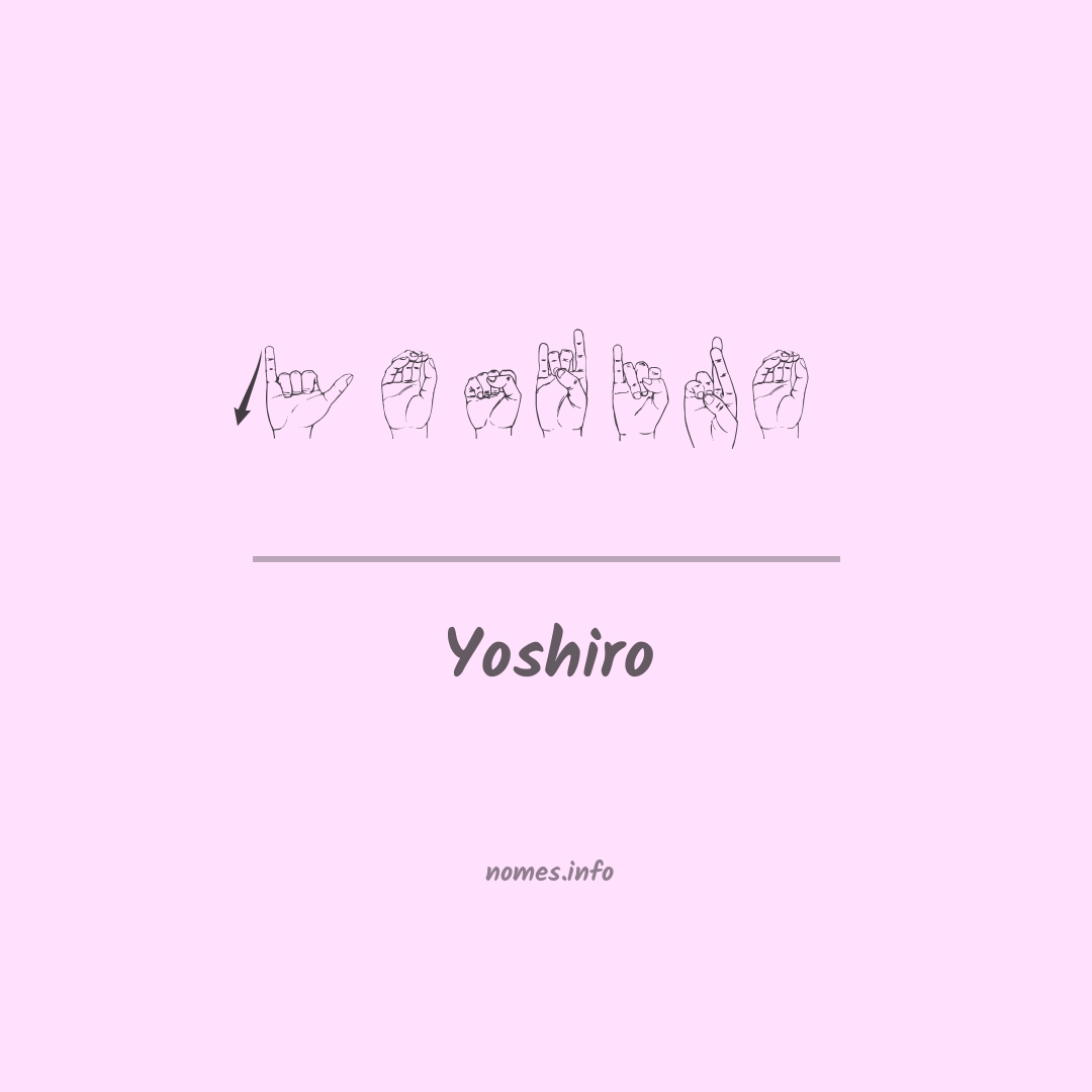 Yoshiro em Libras