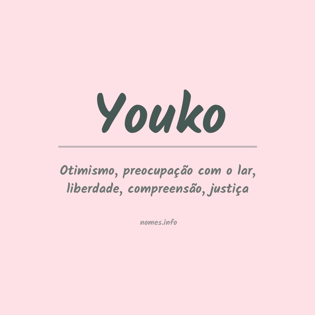 Significado do nome Youko