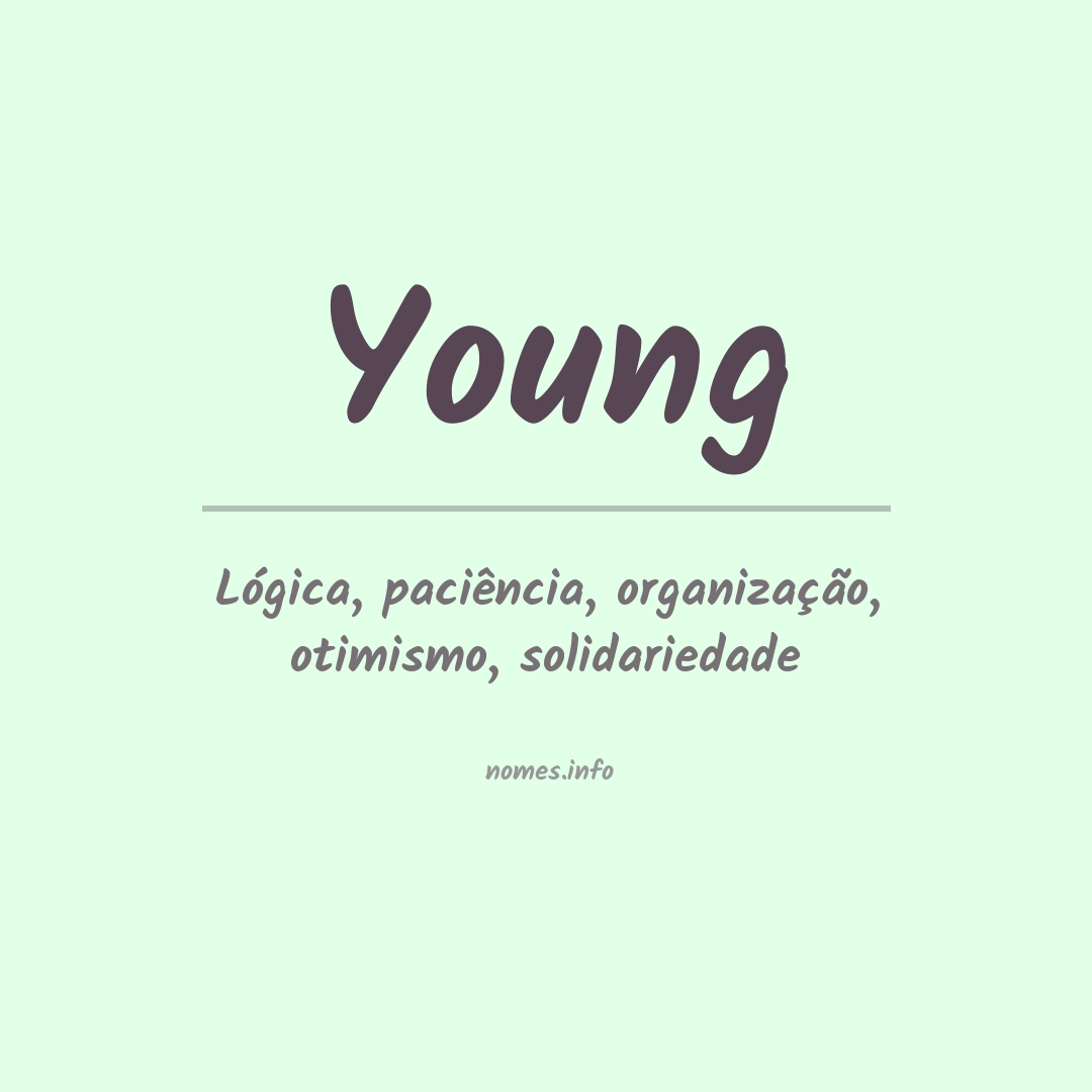 Significado do nome Young