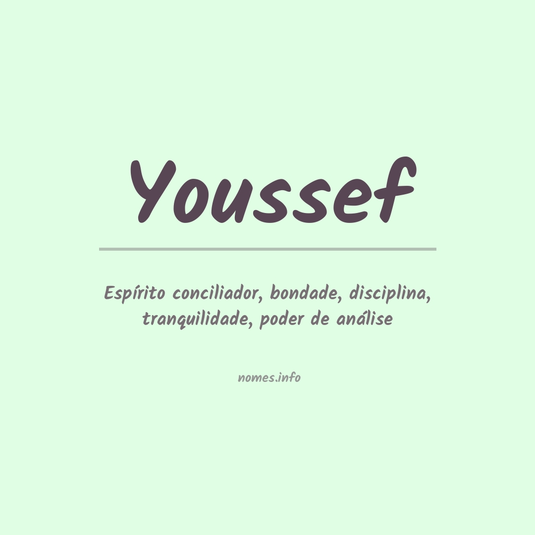 Significado do nome Youssef