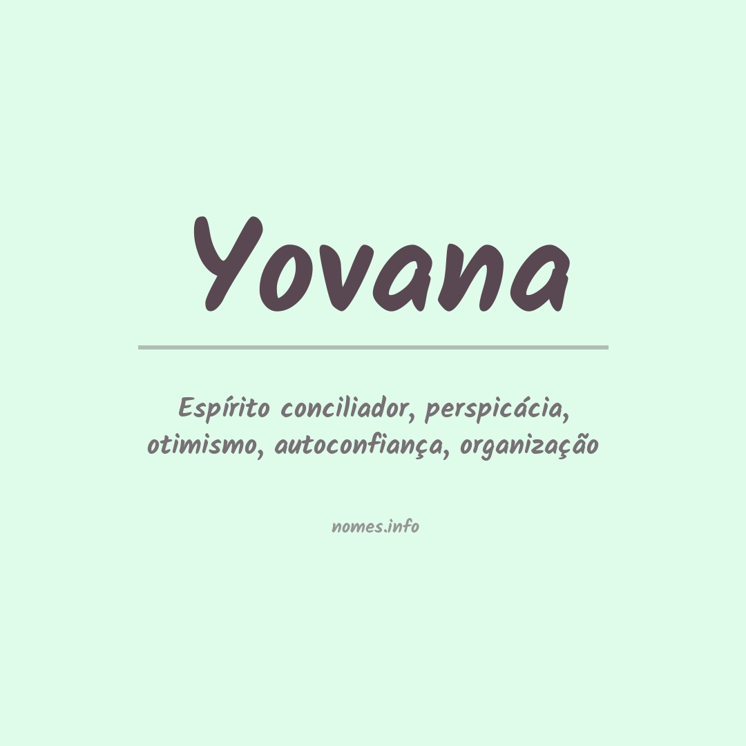 Significado do nome Yovana