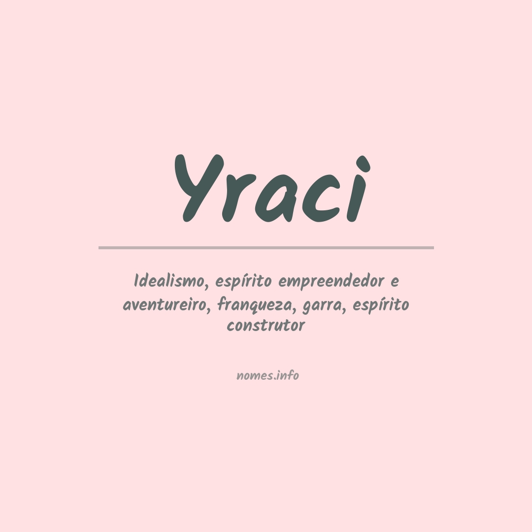 Significado do nome Yraci