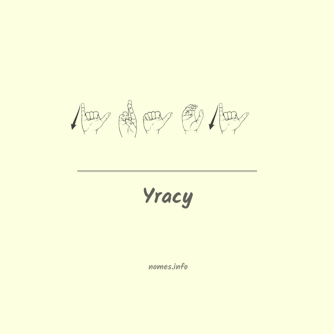 Yracy em Libras
