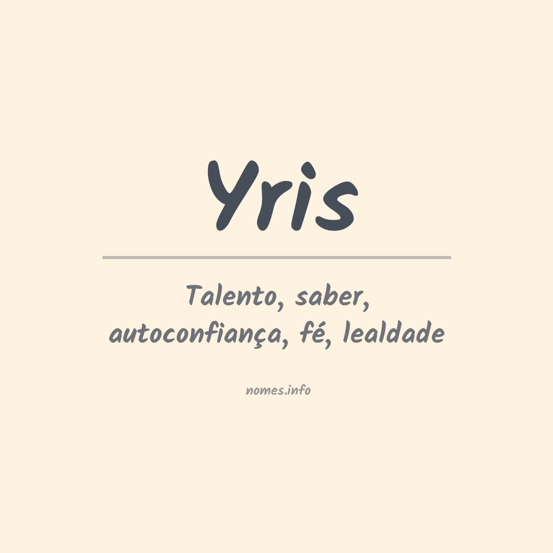 Significado do nome Yris