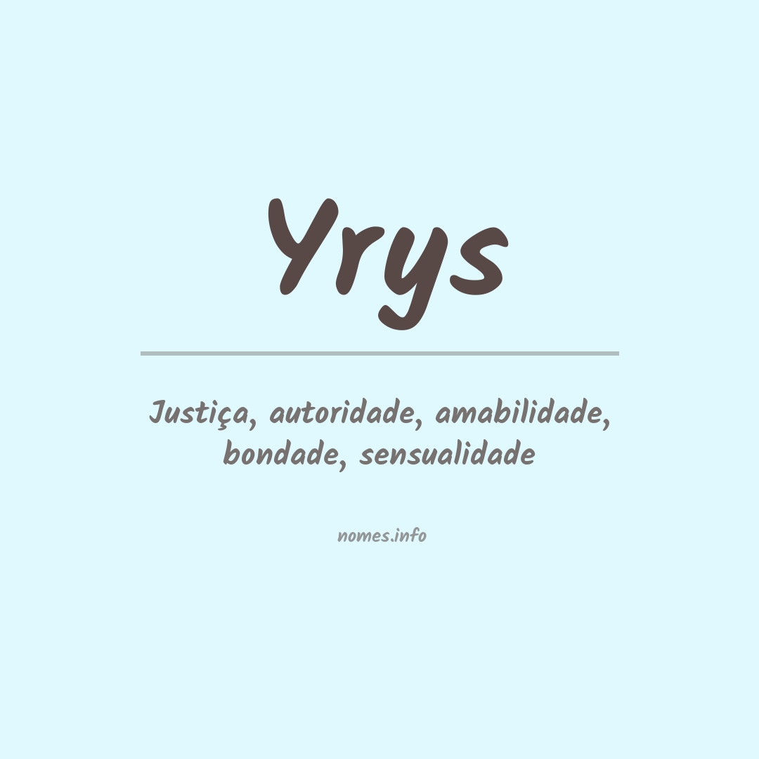 Significado do nome Yrys