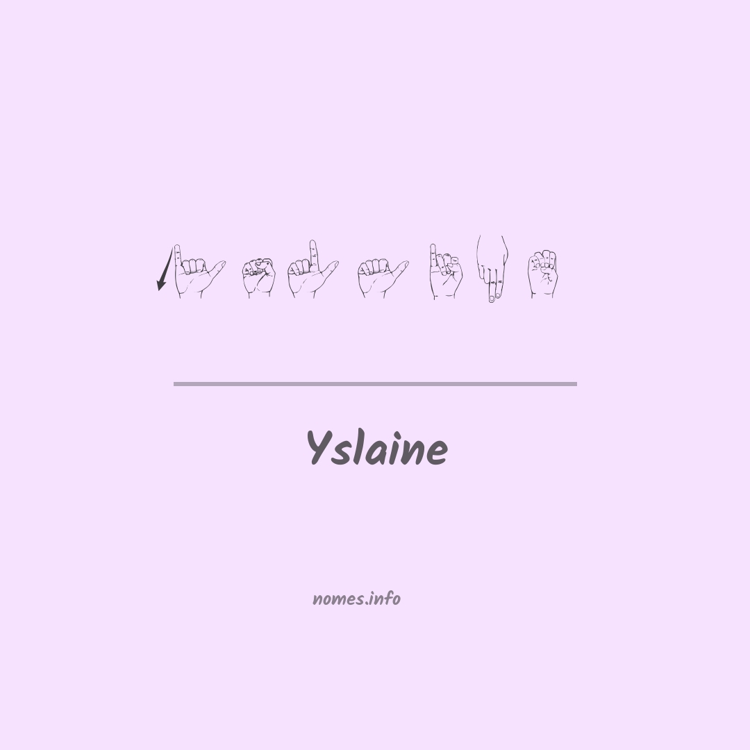 Yslaine em Libras