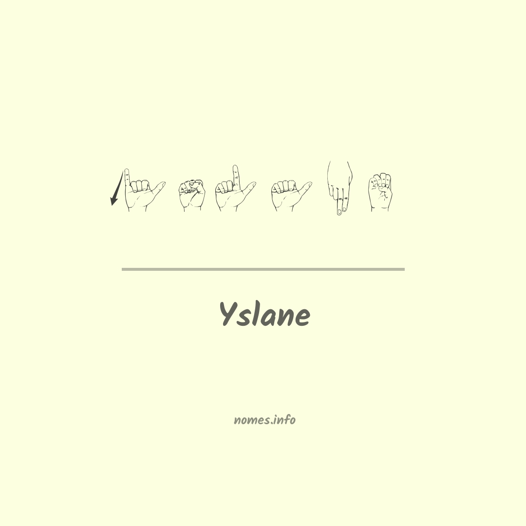 Yslane em Libras
