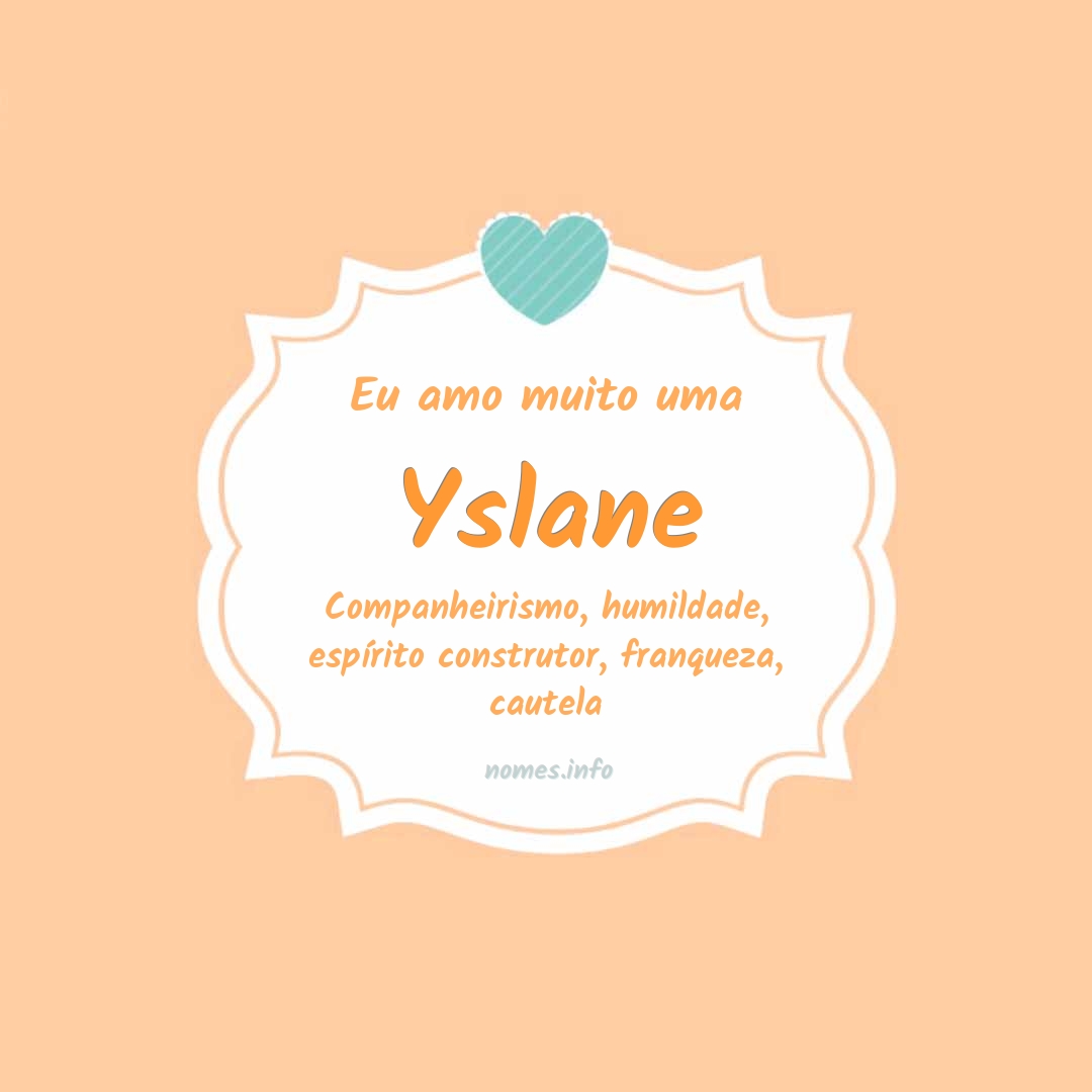 Eu amo muito Yslane