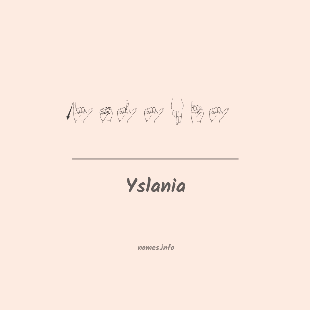 Yslania em Libras