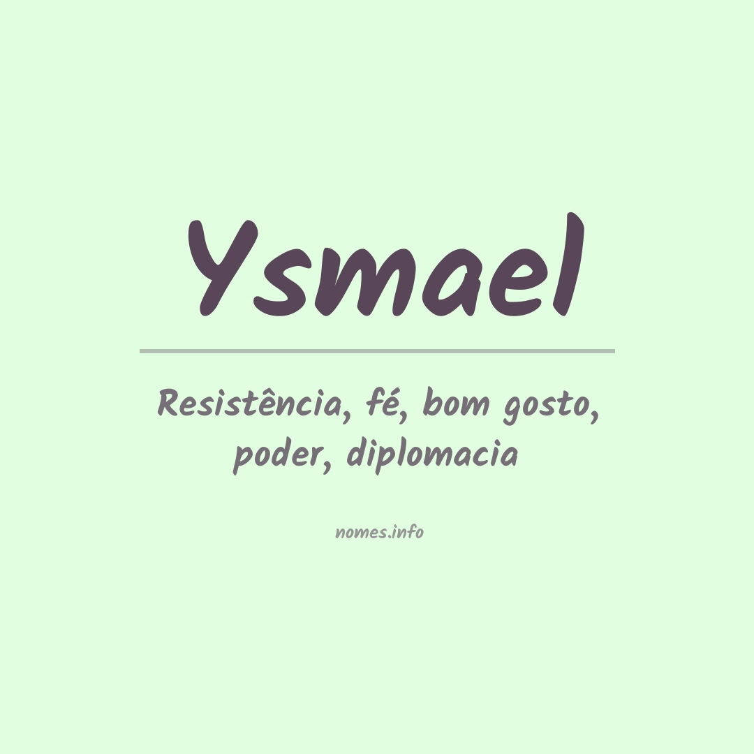 Significado do nome Ysmael