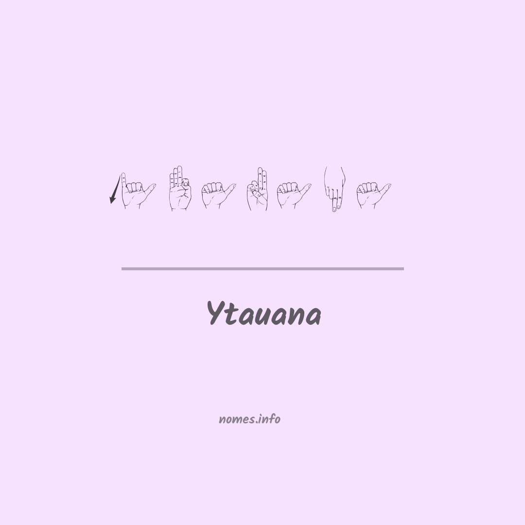 Ytauana em Libras