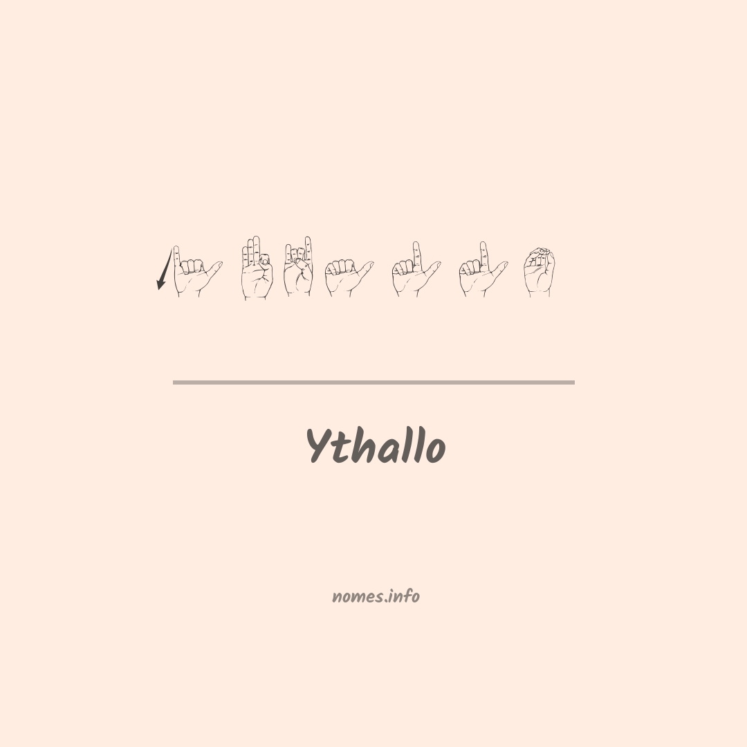 Ythallo em Libras