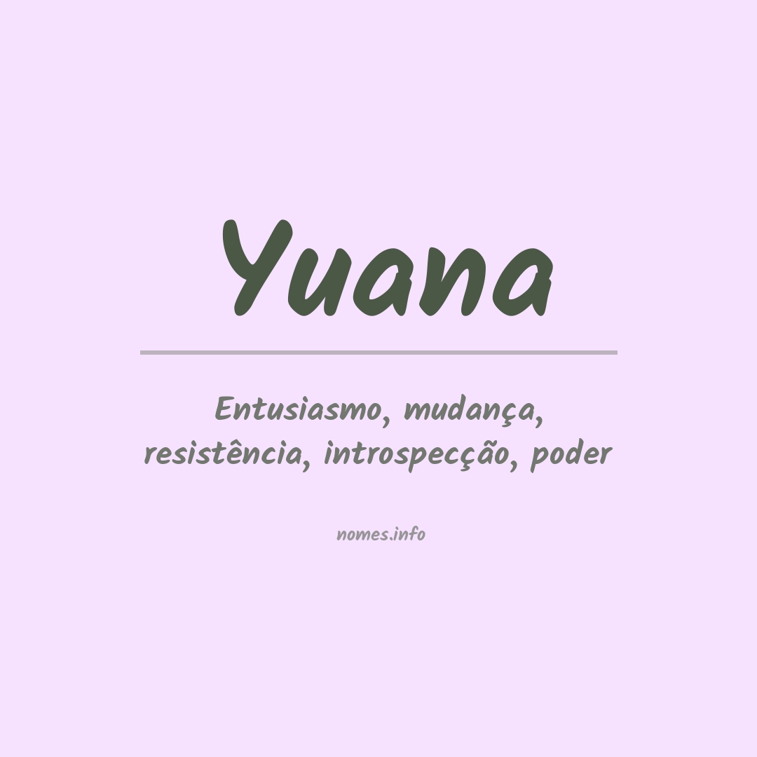 Significado do nome Yuana