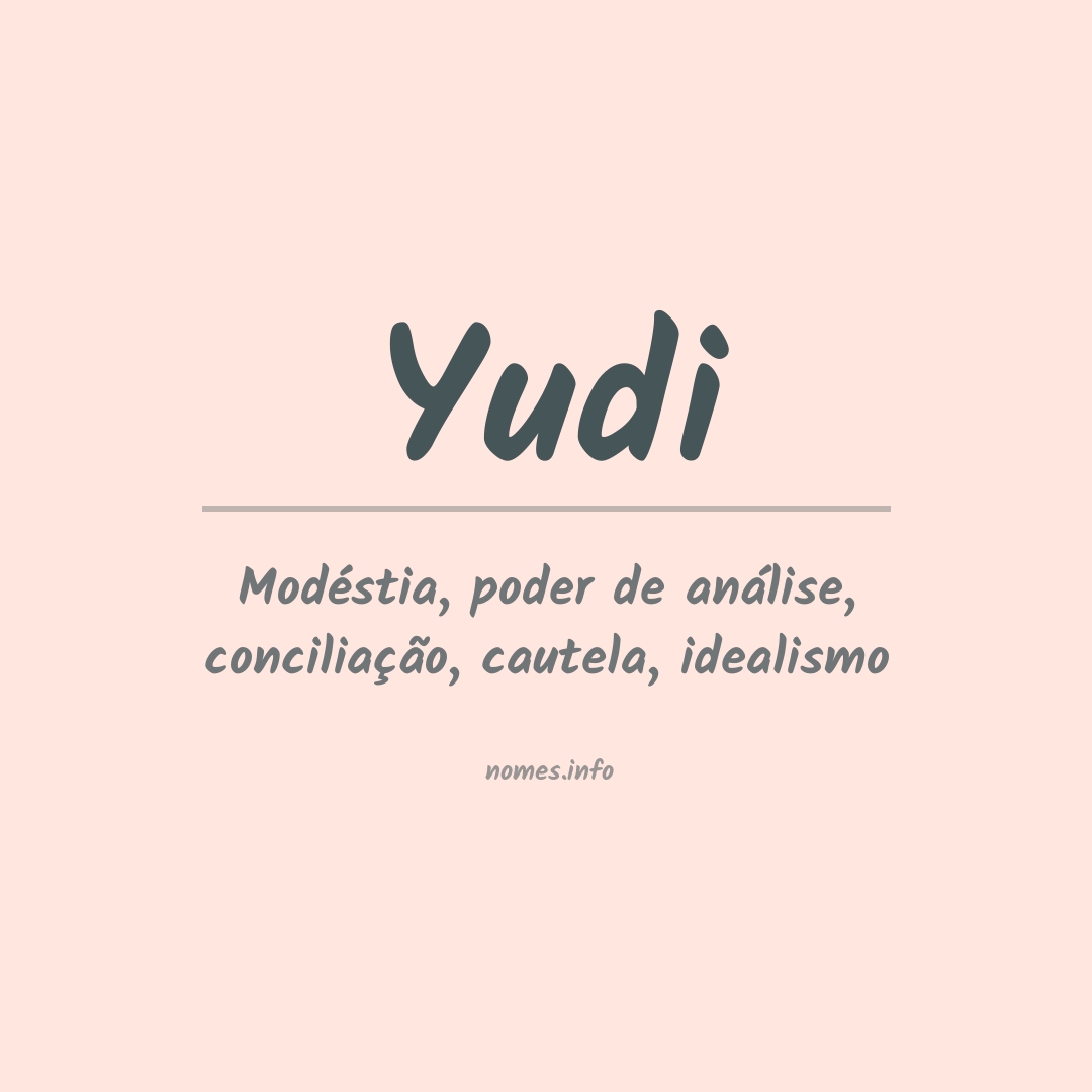 Significado do nome Yudi