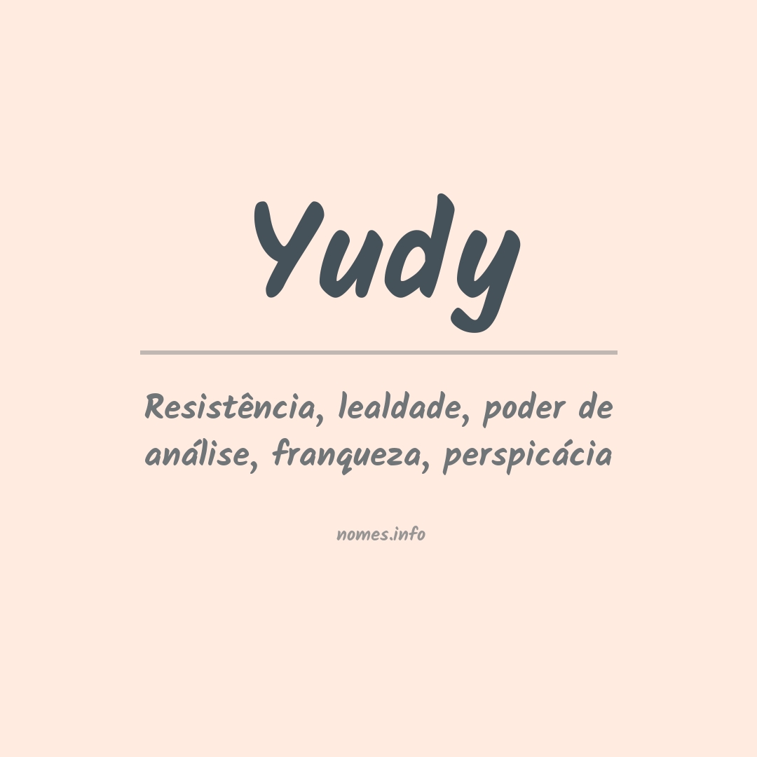 Significado do nome Yudy