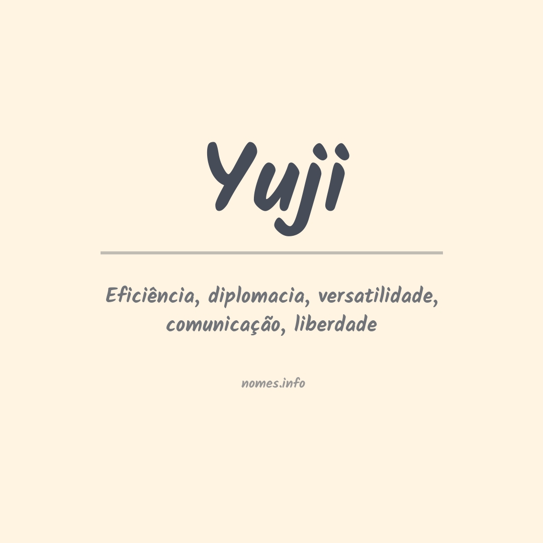 Significado do nome Yuji