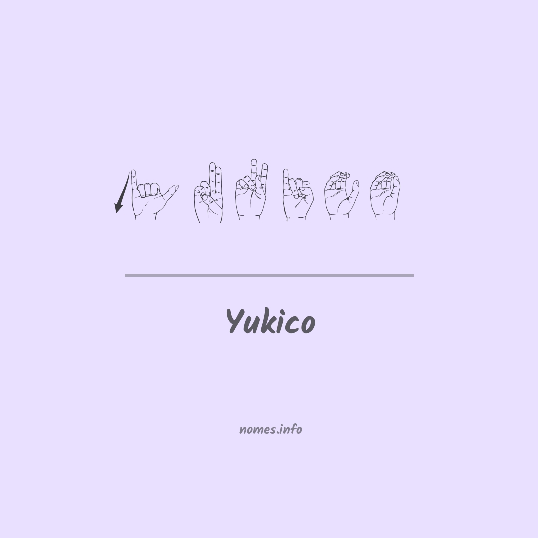 Yukico em Libras Yukico em Libras