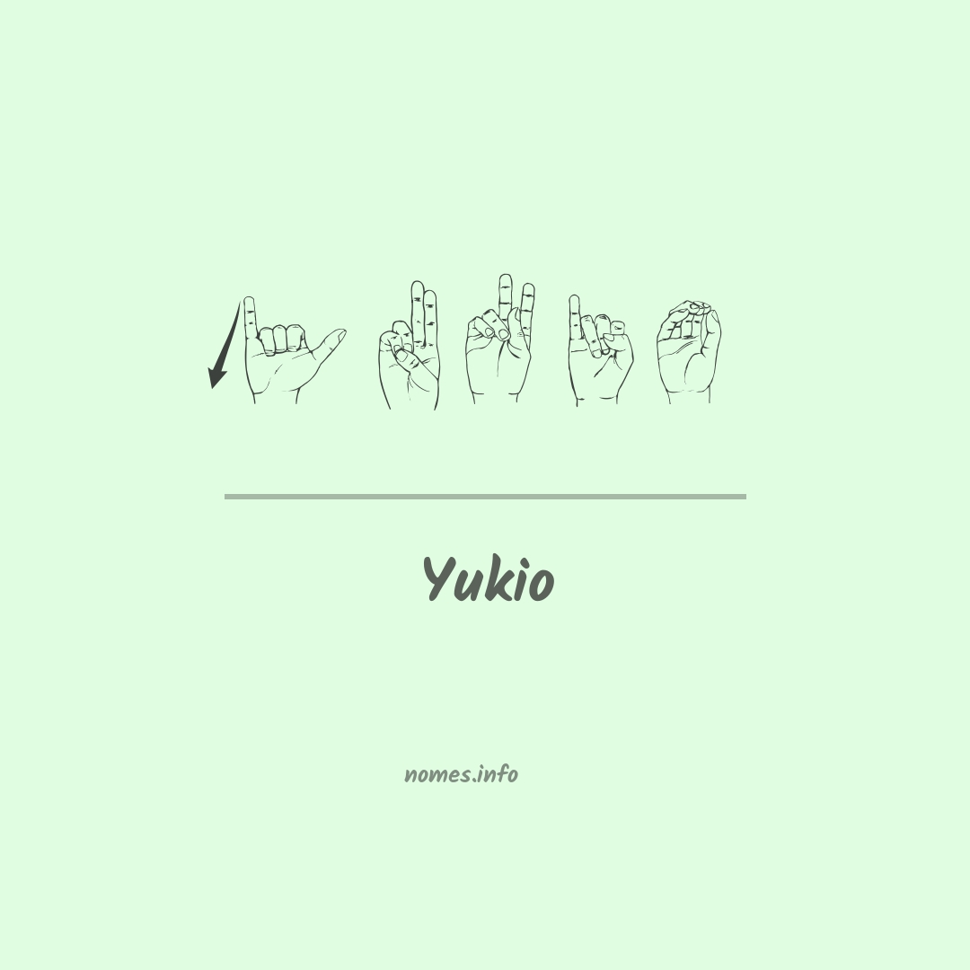 Yukio em Libras