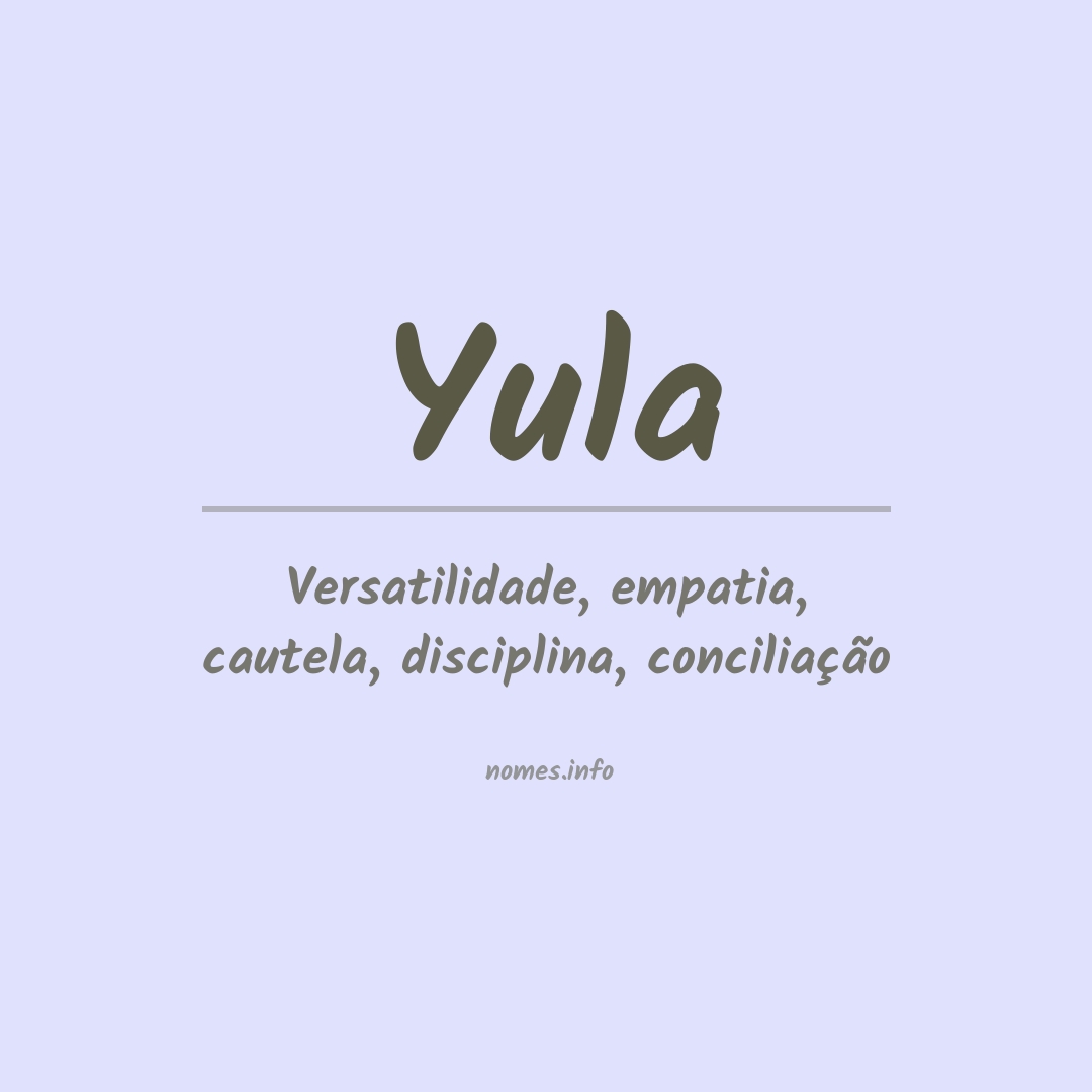 Significado do nome Yula