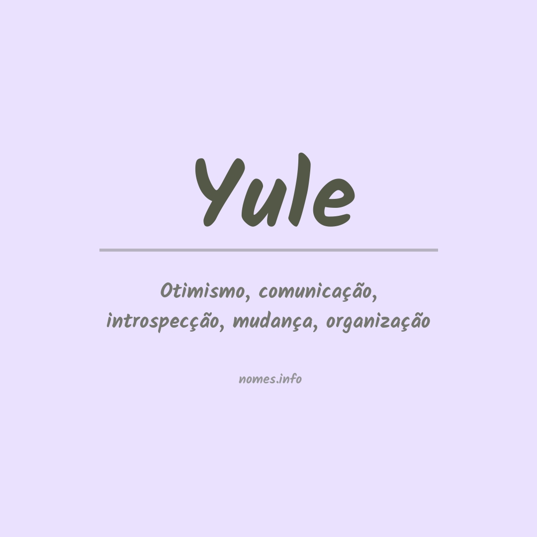 Significado do nome Yule