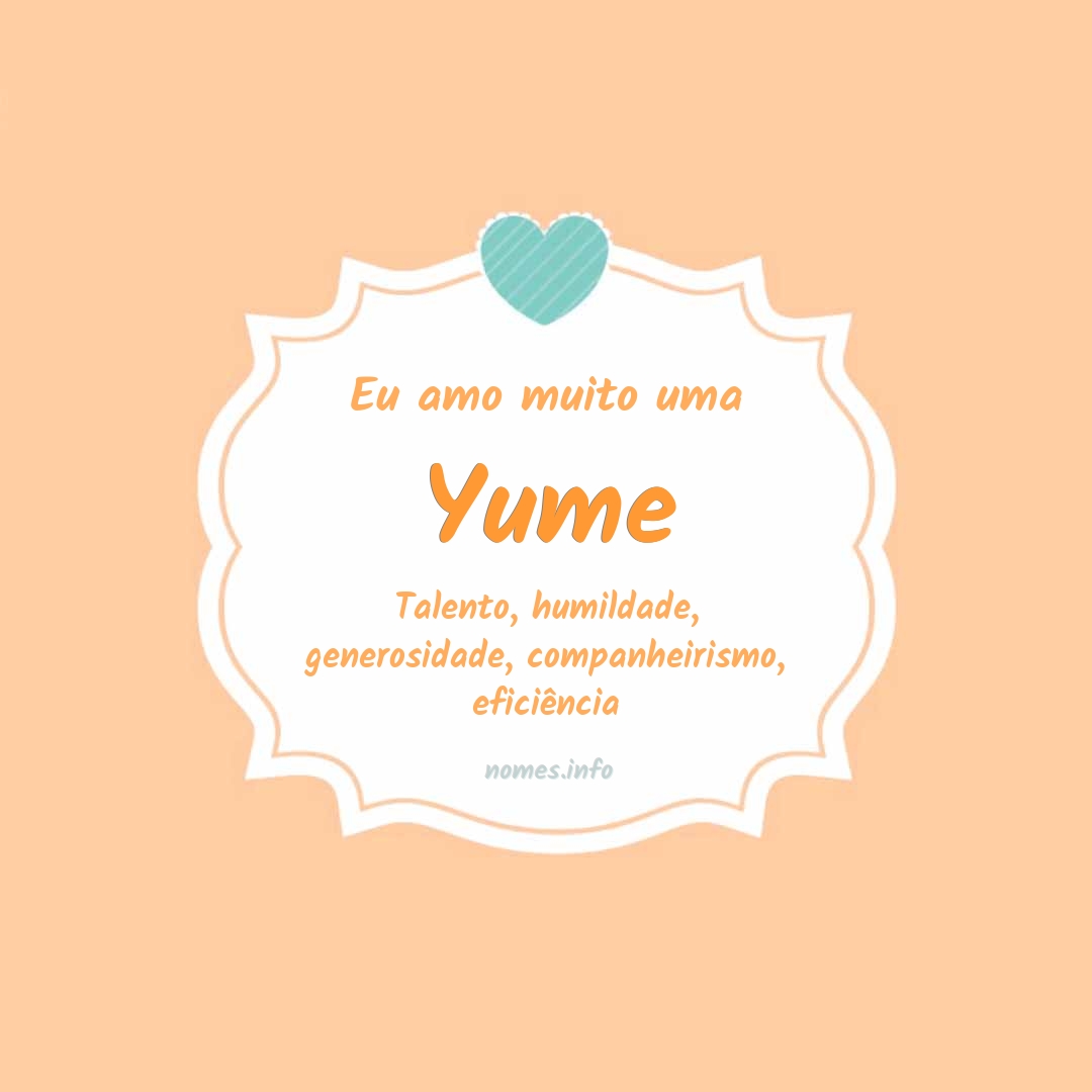 Eu amo muito Yume