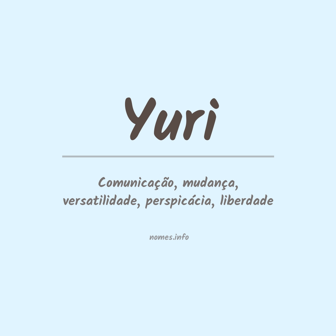 Significado do nome Yuri
