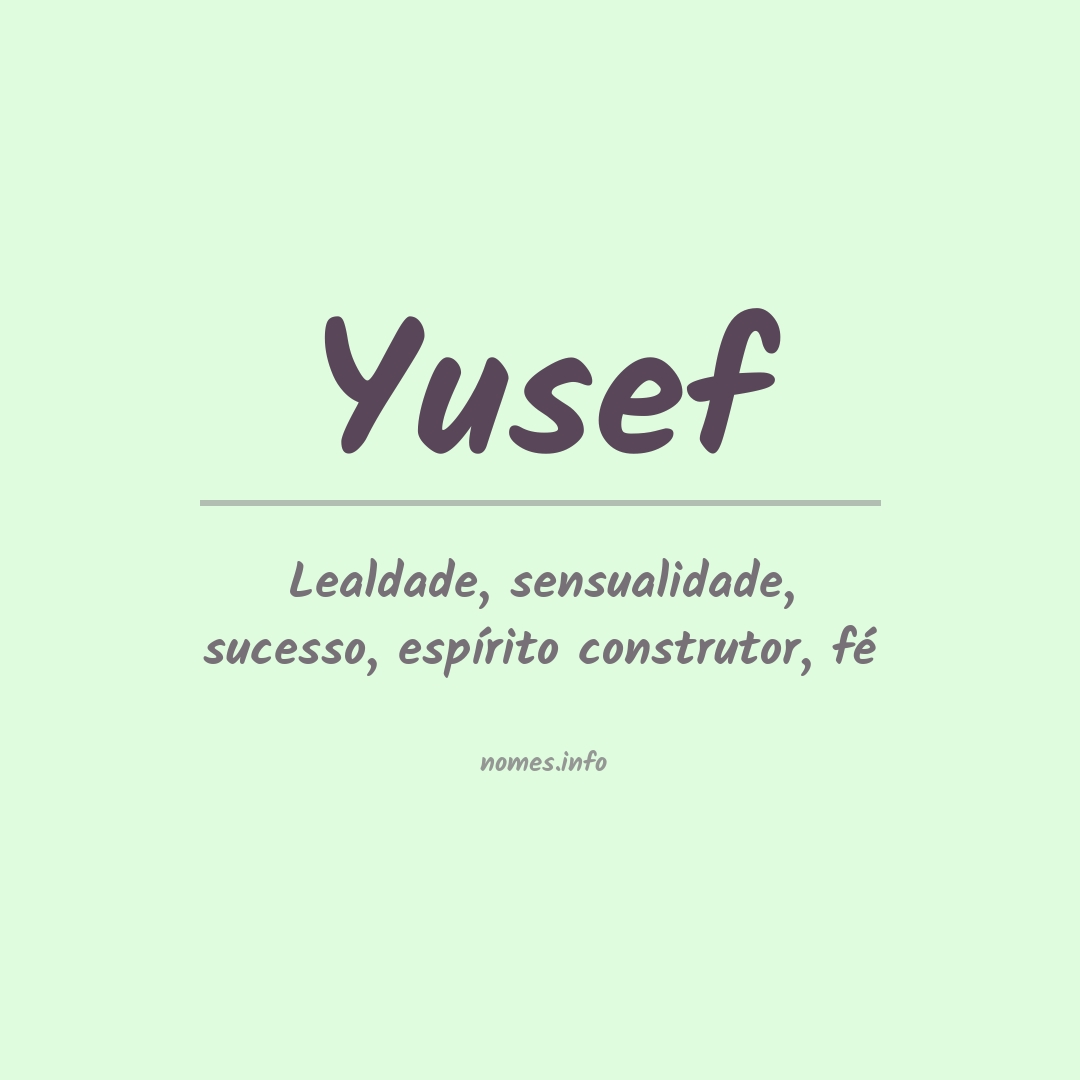 Significado do nome Yusef