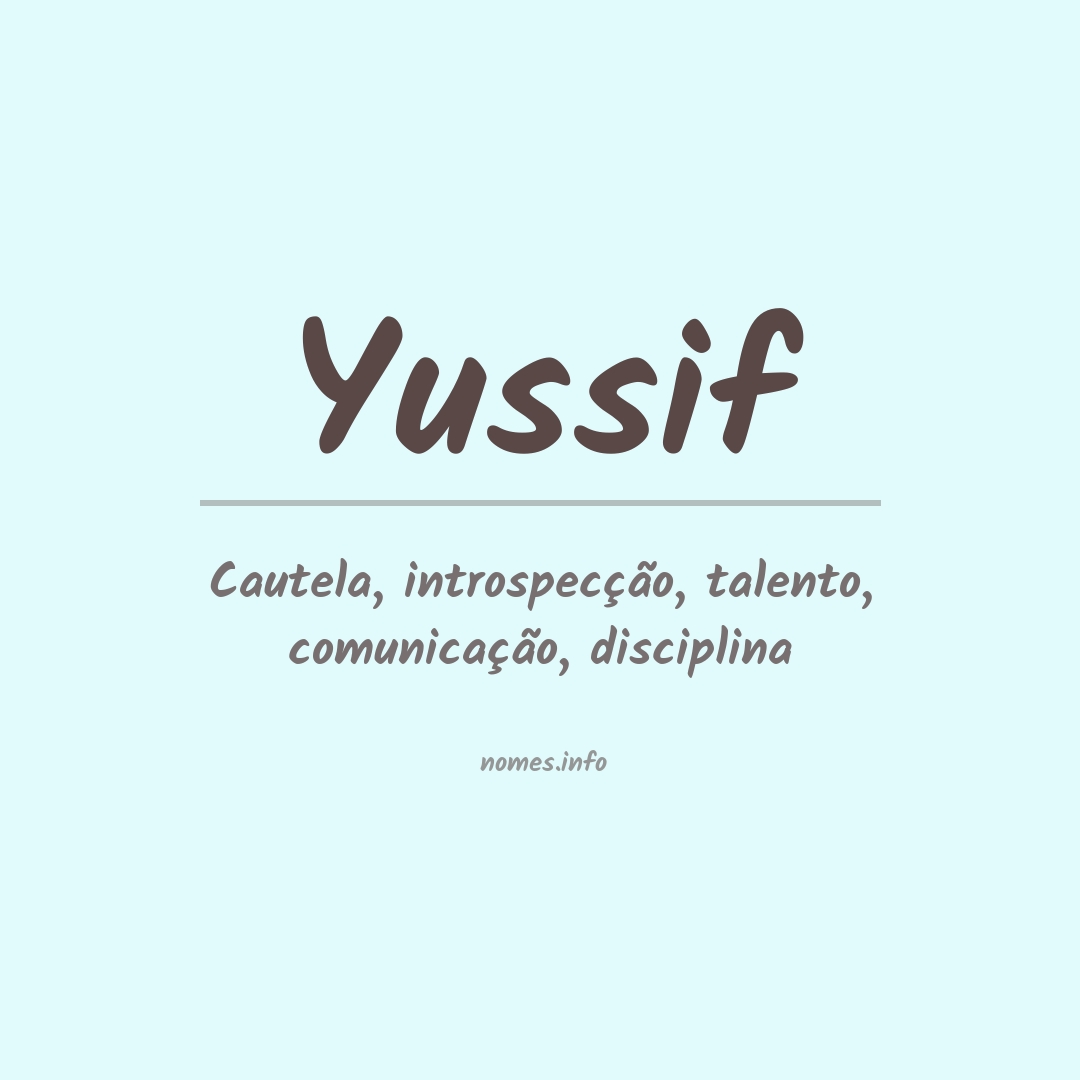 Significado do nome Yussif