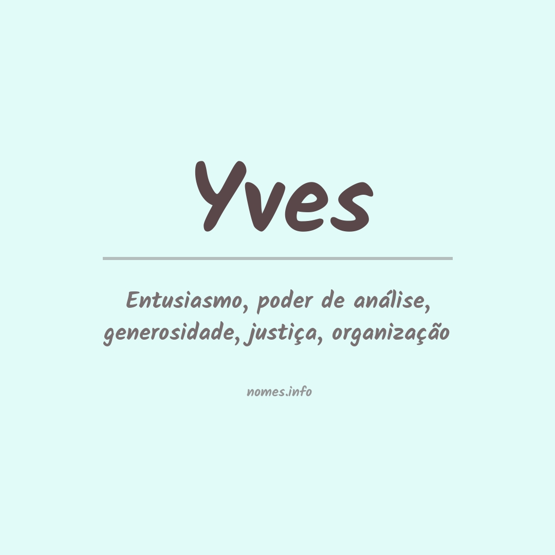 Significado do nome Yves