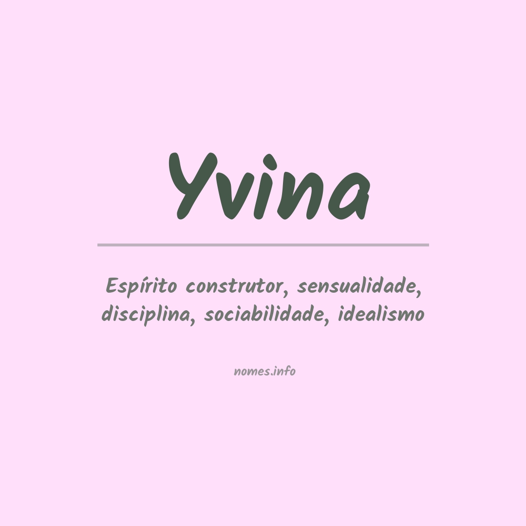 Significado do nome Yvina