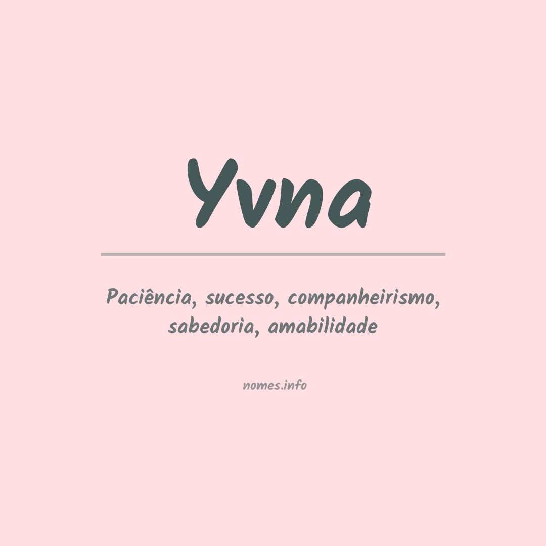 Significado do nome Yvna