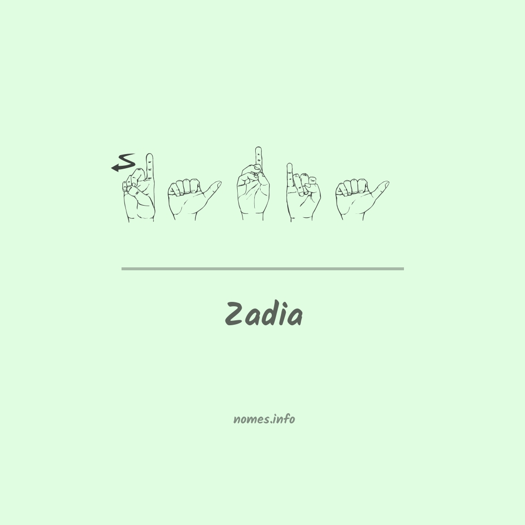 Zadia em Libras Zadia em Libras