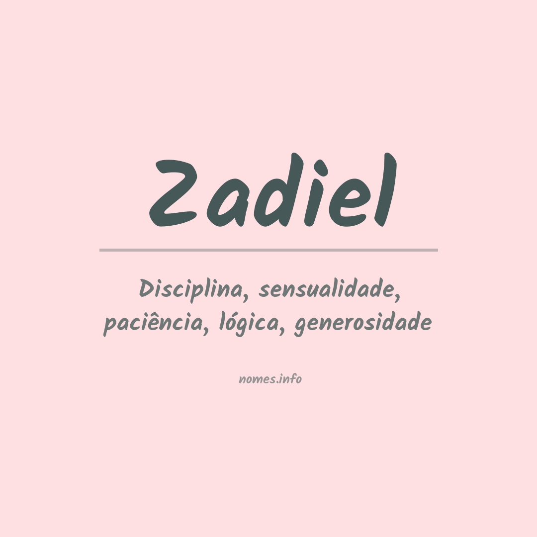 Significado do nome Zadiel