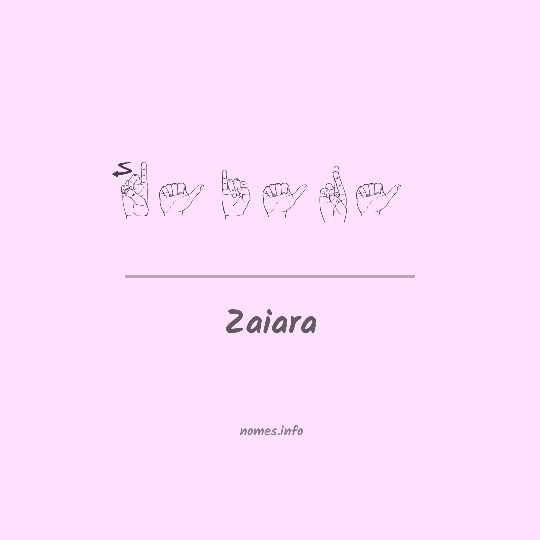 Zaiara em Libras