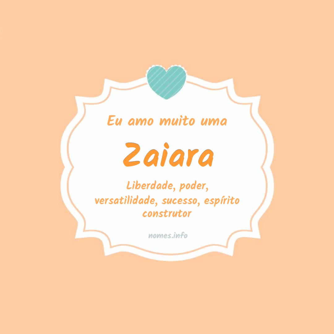 Eu amo muito Zaiara