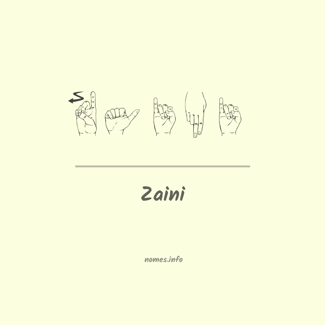 Zaini em Libras