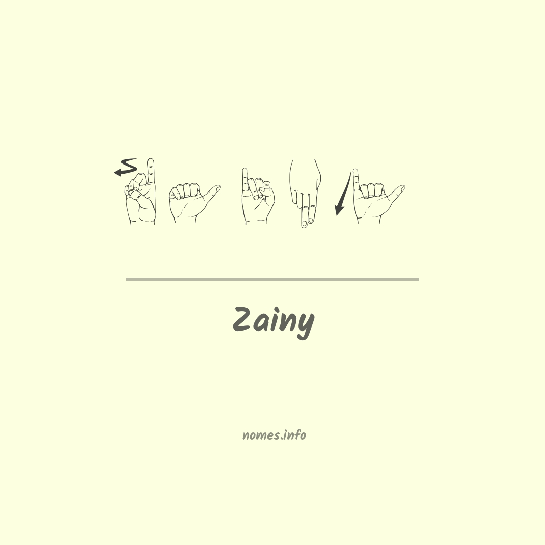 Zainy em Libras