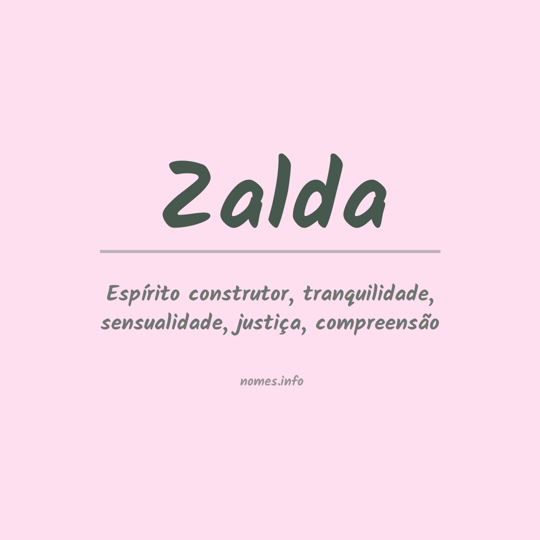 Significado do nome Zalda