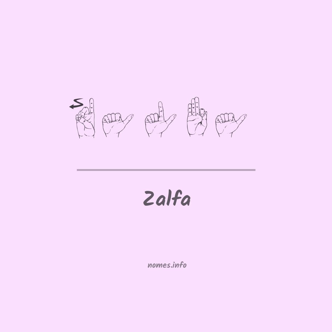 Zalfa em Libras