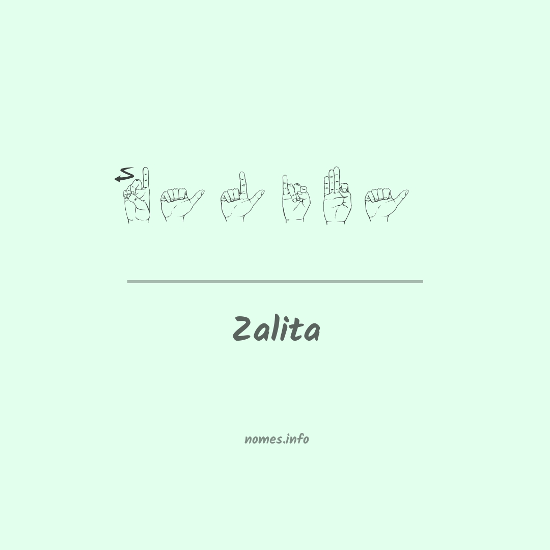 Zalita em Libras