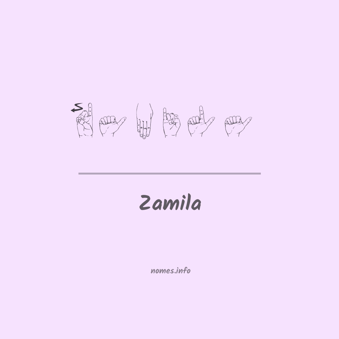 Zamila em Libras