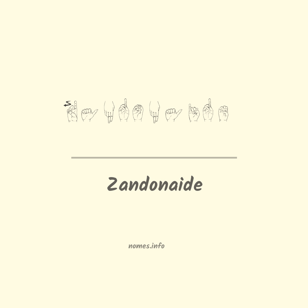 Zandonaide em Libras
