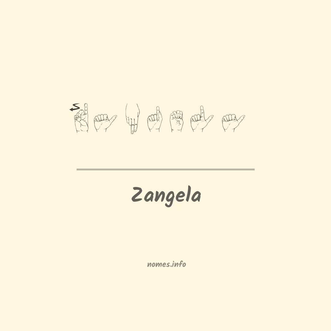 Zangela em Libras